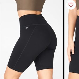 Fabletics Powerhold 9 Inch Biker Shorts- Medium